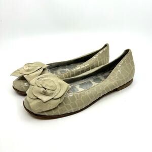 Roberto Cavalli Angels Crocodile Flats Women's 6 US